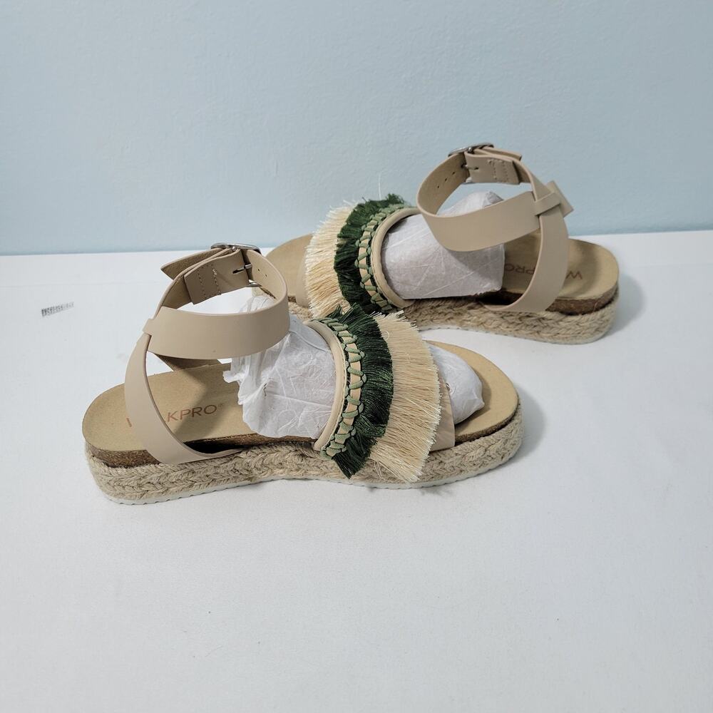 Walkpro Women's Platform Espadrilles Sandals With Open Toes Size 8.5 (39) 3422- - Picture 8 of 9